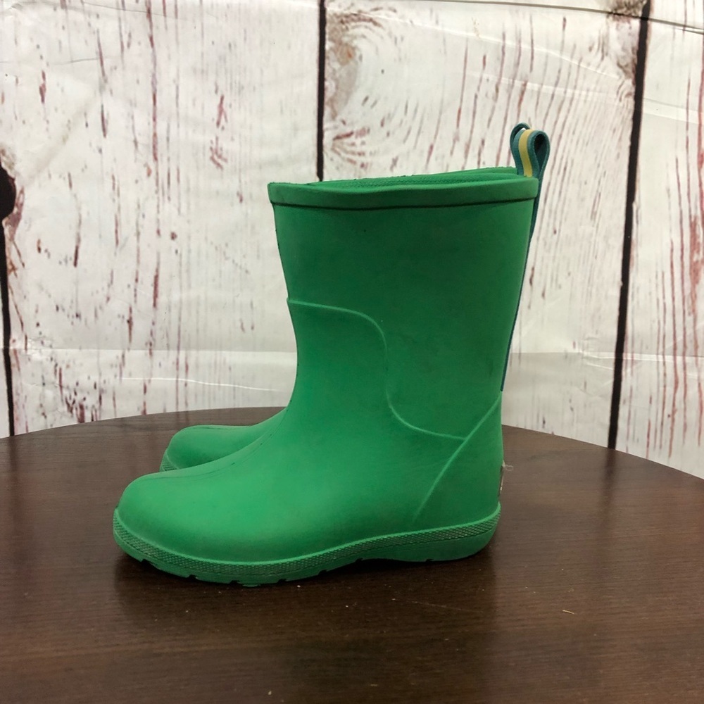 TOTES Kids Green Rain Boots - Comfortable Waterproof Boot 9-10 - Picture 5 of 12